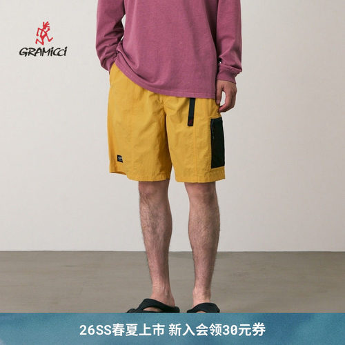 【26新款】GRAMICCI小野人男尼龙户外运动防晒休闲短裤G6SM-P049