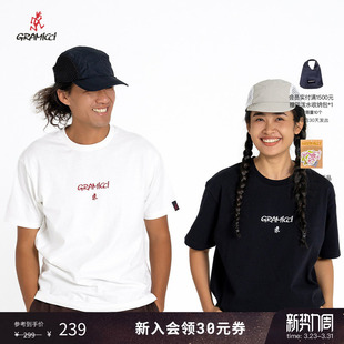 21SC04 T恤情侣GUT GRAMICCI小野人 山系刺绣男女圆领短袖