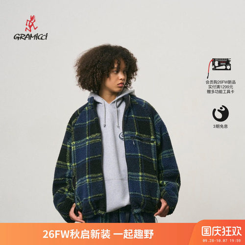 Gramicci两面穿仿羊羔绒保暖外套