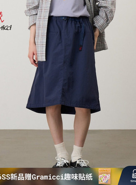 【26新款】GRAMICCI小野人女款可收纳利落中长休闲短裙G6SW-SK077