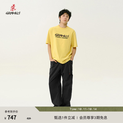 【明星同款】GRAMICCI小野人男款宽松直筒休闲裤长裤G4SM-P087
