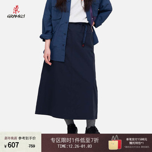 防泼水A形长半裙SK063百搭个性 GRAMICCI小野人新品 半身裙 25春