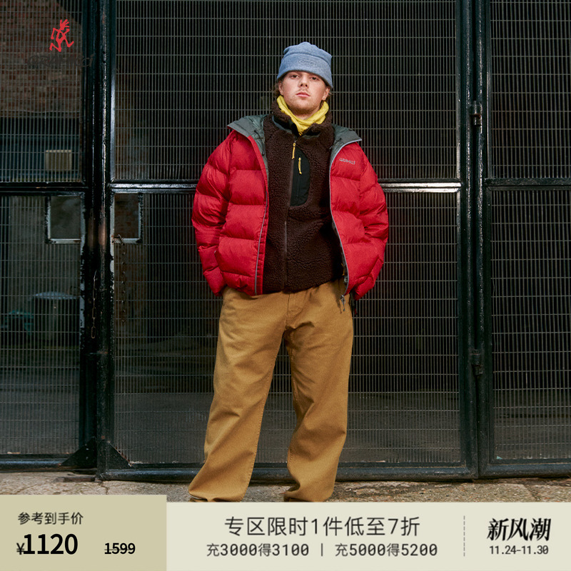 GRAMICCI小野人胶囊系列连帽充棉休闲外套J013-D厚款棉服