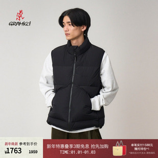 GRAMICCI小野人男女款 J018 立领简约休闲羽绒马甲外套上衣G5FU