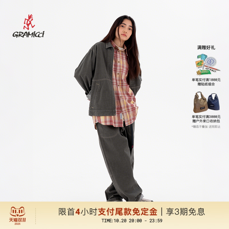 【预售】GRAMICCI小野人复古工装简约男士牛仔衣外套G5FM-J027
