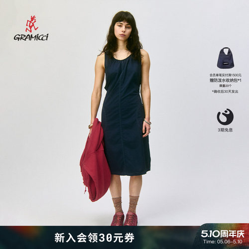 【26新款】GRAMICCI小野人夏季防泼水防晒尼龙连衣裙女G6SW-J079