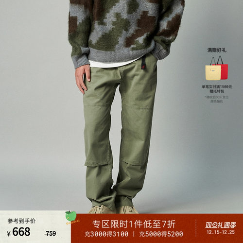GRAMICCI小野人男款攀岩登山休闲裤工装宽松裤子长裤GMP4-FKR005