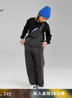 GRAMICCI小野人 山系童装儿童休闲背带长裤工装裤G2FK-P080-J