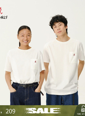 【季末折扣】GRAMICCI小野人男女同款刺绣logo短袖T恤1948-STS