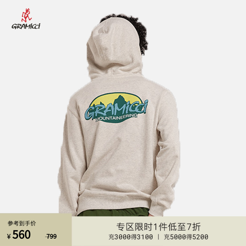 GRAMICCI印花套头连帽卫衣