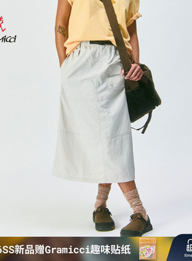 【26新款】GRAMICCI小野人尼龙多功能A字裙休闲半裙女G6SW-SK037