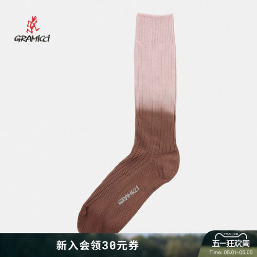 【26新款】GRAMICCI小野人吊染渐变色中筒袜袜子SX-M41