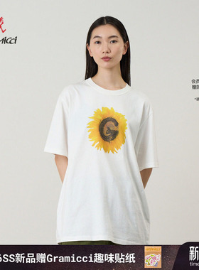 【26新款】GRAMICCI小野人男女同款纯棉印花上衣短袖T恤G6SU-T103