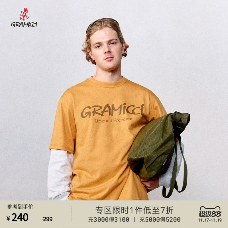 【25春】GRAMICCI小野人印花图案短袖T恤G5SU-T175