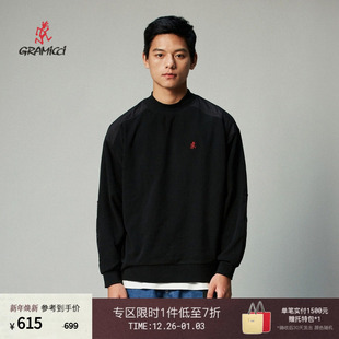 GRAMICCI小野人冬季 卫衣上衣FCN23 情侣简约圆领摇粒绒针织套头衫