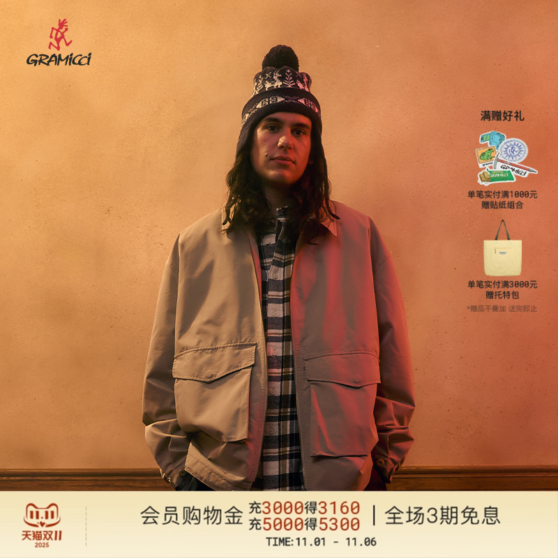 【ADSUM联名】GRAMICCI24冬户外运动夹克F3019通勤舒适男装外套