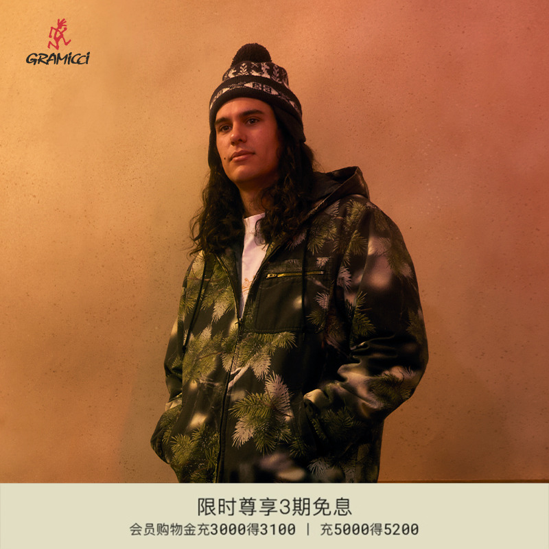 【ADSUM联名】GRAMICCI24冬帆布工装夹克F3020男士连帽开衫外套