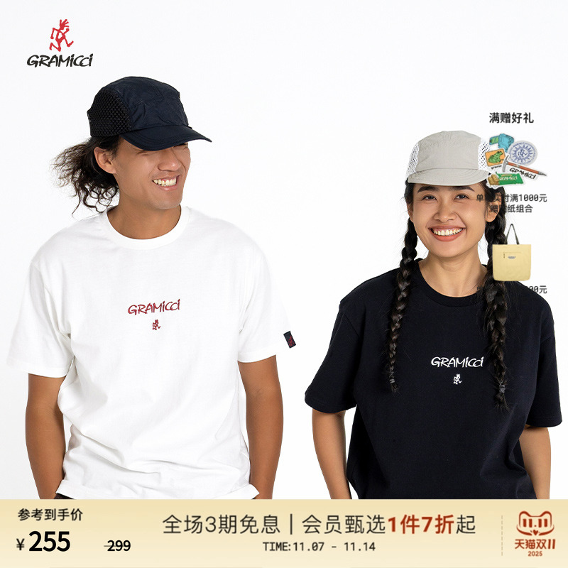 GRAMICCI刺绣简约短袖