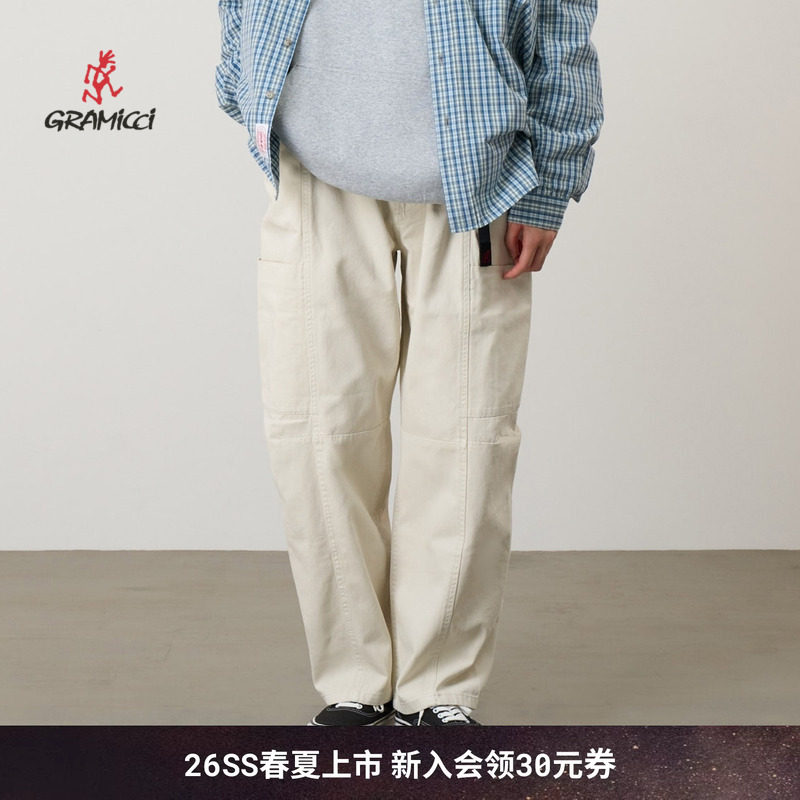 【26新款】GRAMICCI小野人女款春宽松微锥九分休闲长裤G2SW-P090