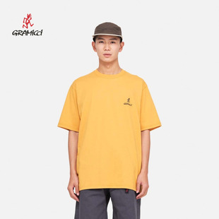 情侣T恤G4SU 印花logo圆领短袖 T096 经典 GRAMICCI小野人男女同款