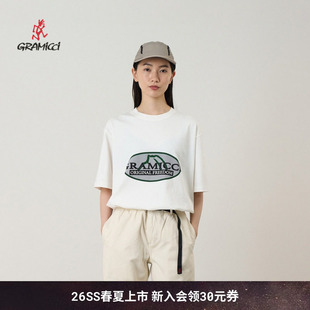 GRAMICCI小野人休闲复古椭圆形图案短袖 T恤G6SU T121 26新款