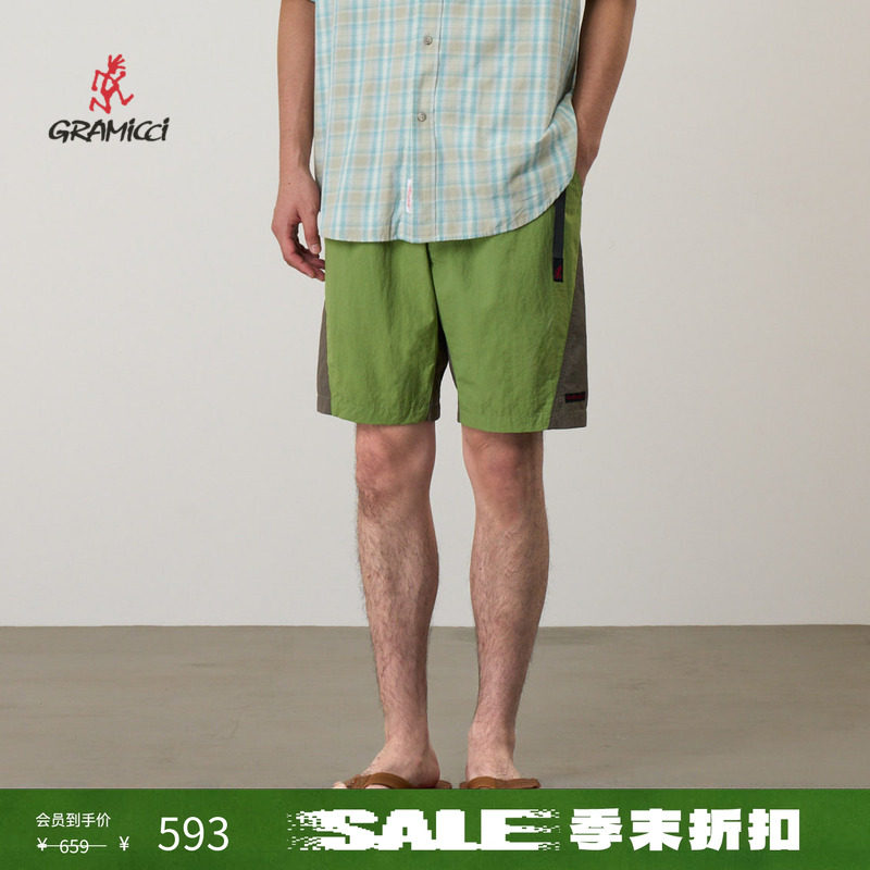 【季末折扣】GRAMICCI小野人防泼水防晒可收纳短裤子男G6SM-P033