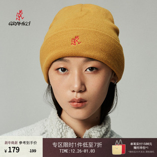 FCN21 LOGO刺绣针织帽子GAC3 GRAMICCI小野人男女情侣款 纯色经典