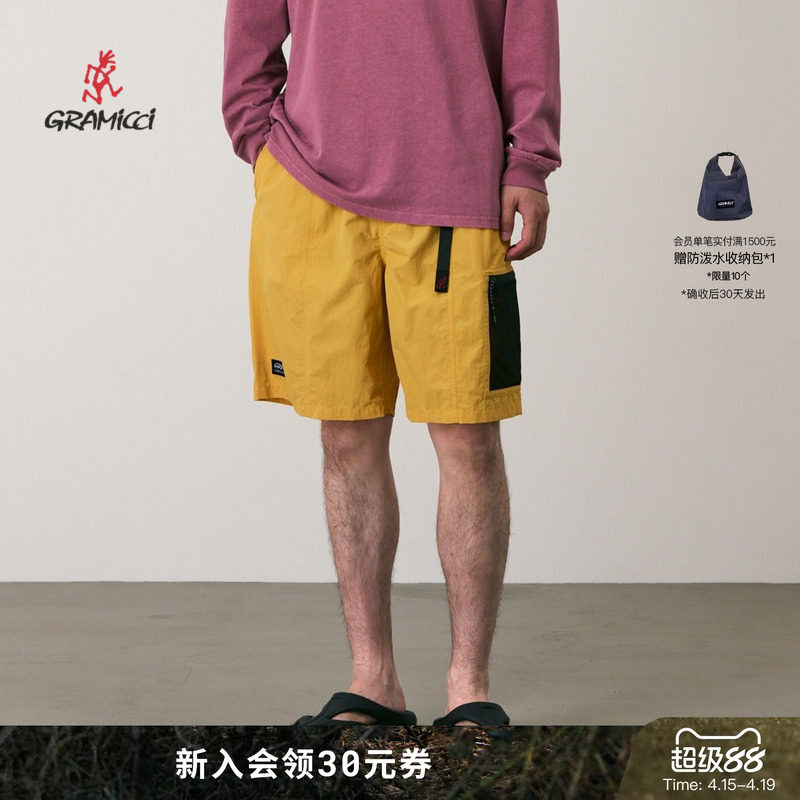 【26新款】GRAMICCI小野人男士夏户外运动登山休闲短裤G6SM-P049