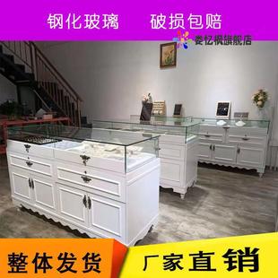 饰品柜台珠宝首饰展示柜玻璃柜子货柜陈列柜展柜透明商用中岛柜