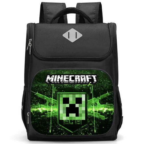 新款我的世界Minecraft苦力怕书包小学生1-6年级儿童大容量背包