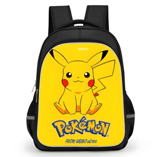 宝可梦皮卡丘儿童书包幼儿园小学生大容量双层比卡丘背包轻便护脊