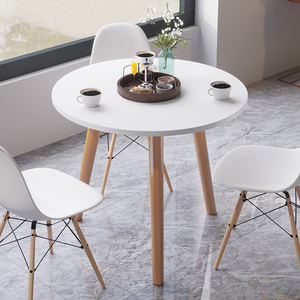 茶几北欧简约现代创意小圆桌边几角几洽谈咖啡迷你简易阳台小桌子