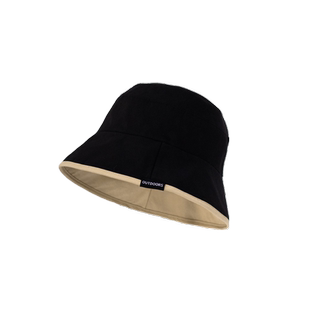 双面渔夫帽女大头围夏季薄款素颜盆帽男黑色脸大防晒遮阳太阳帽