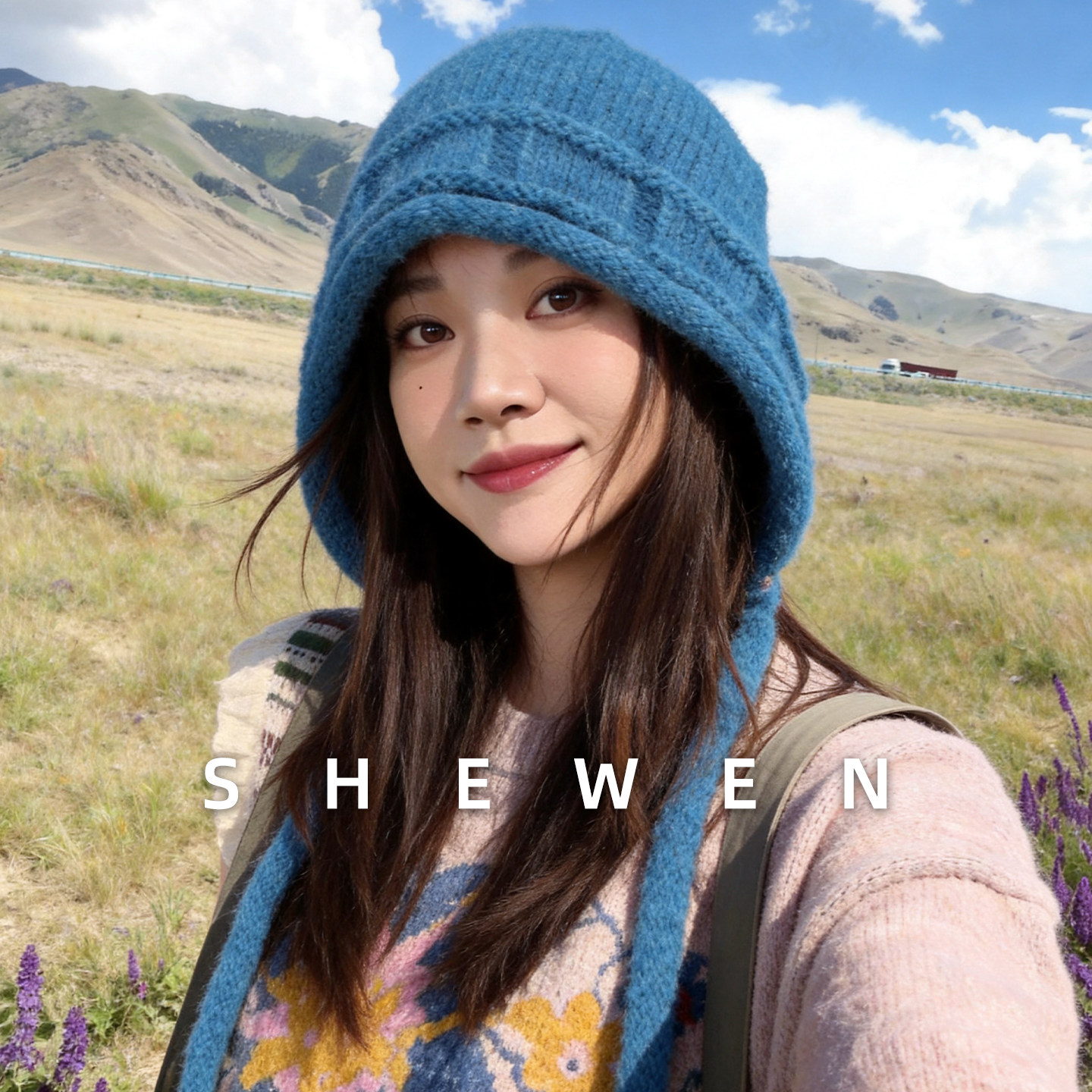 秋冬保暖护耳显脸小针织毛线帽女图片