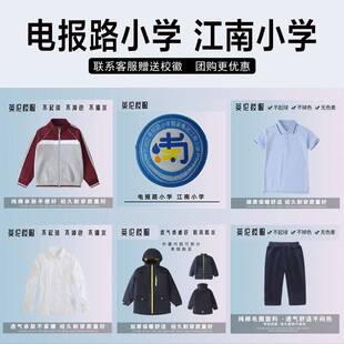 重庆市万州区电报路小学教育集团校服江南小学中恒校区校徽学生服