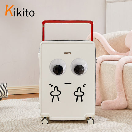 kikito宽拉杆行李箱女20寸小型新款多功能密码登机旅行皮箱子男24