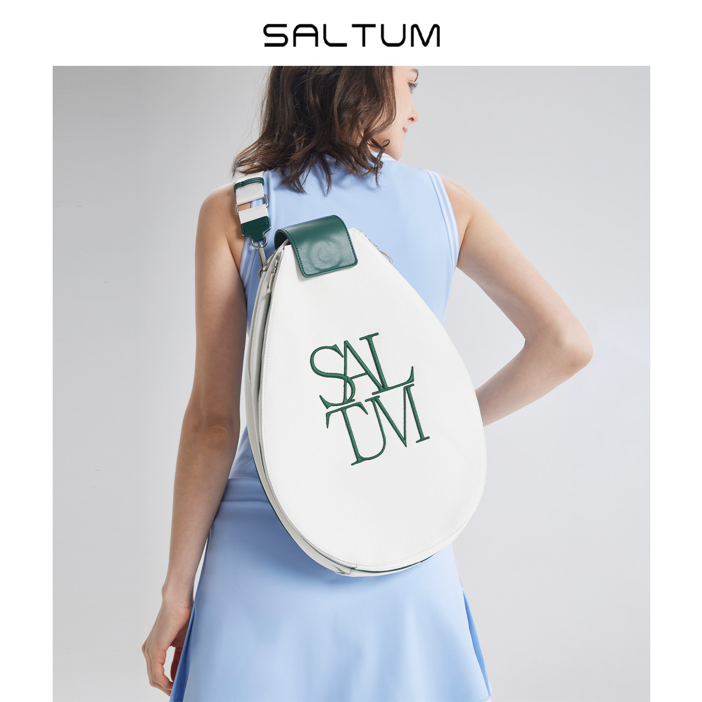 saltum网球包单肩双肩包复古多功能网球装备网球羽毛球匹克球背包