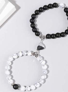 新款情侣手链一对设计感