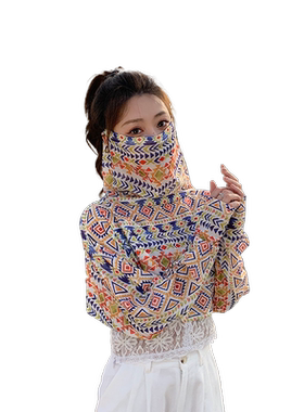 泫雅风防晒衣女短款夏季护颈透气