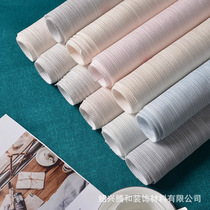 天津地区免费施工提花素色墙布无缝加厚家装主材现代简约客厅纱线