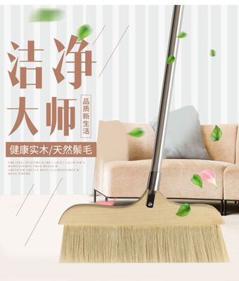 鬃毛扫把扫地笤帚单个家用猪鬃软毛扫头发卫生间除灰尘不起静电