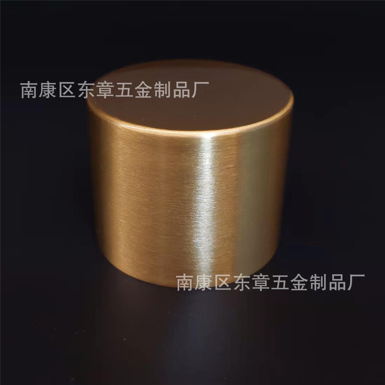 纯铜圆封底铜脚套新中式家具椅子脚垫圆形铜套黄铜实木家具扶手套