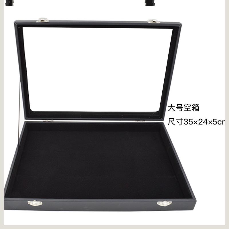 绒布首饰收纳盒小号饰品展示盒项链手镯戒指耳钉盒子带盖珠宝箱