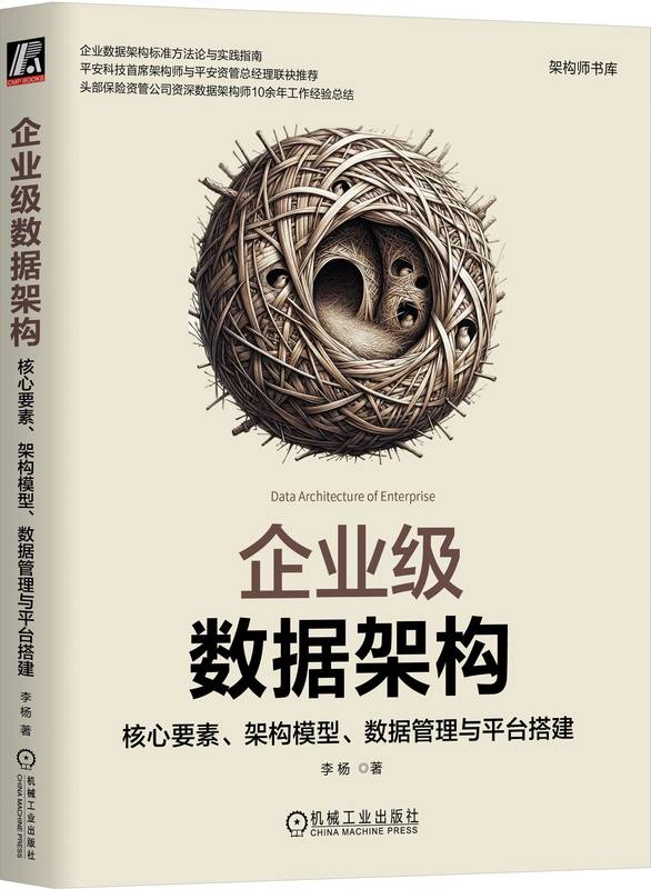 企业级数据架构 核心要素 架构模型 数据管理与平台搭建 李杨 著 平安集团首席架构师推荐 9787111746829 机械工业出版社