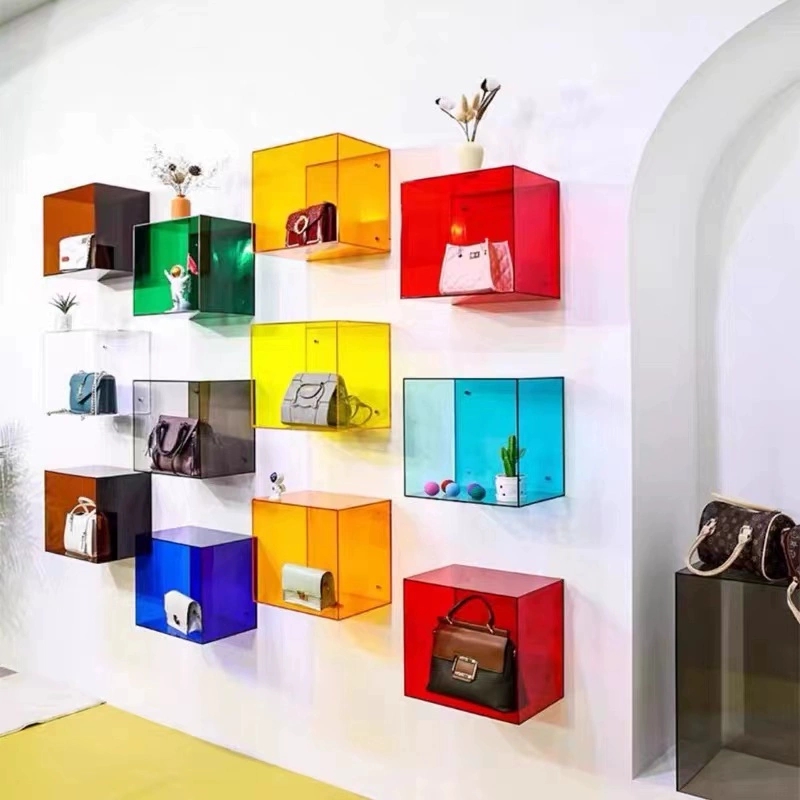 亚克力墙面展示壁挂式收纳置物架