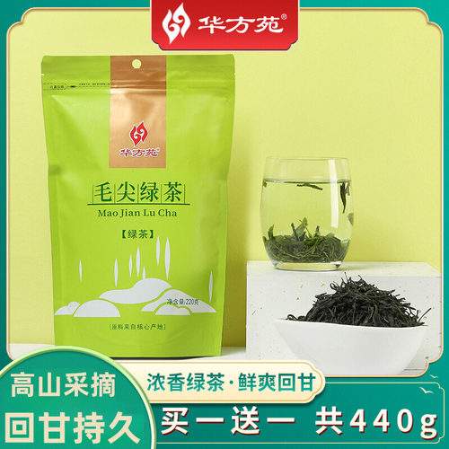 华方苑春茶毛尖绿茶袋装220g