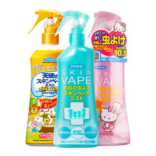 日本VAPE驱蚊水本土版未来喷雾叮咬儿童防蚊液便携神器花露水进口