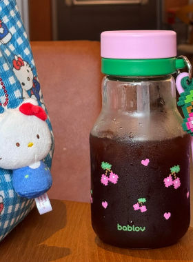 冷萃杯咖啡杯外出随手杯便携式果茶奶茶摇摇杯耐高温女学生带吸管