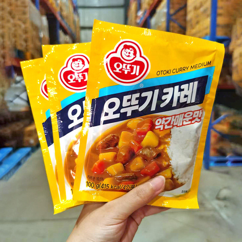 韩国进口不倒翁咖喱粉原味辣味