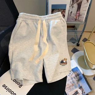 美式篮球运动短裤男士夏季薄款潮牌宽松高级感休闲五分休闲中裤子